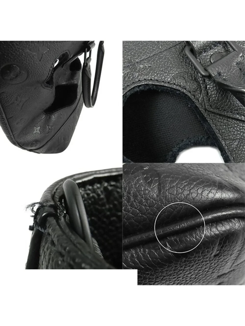 Louis Vuitton with Holes PM Noir Black Monogram Empreinte Rei Kawakubo